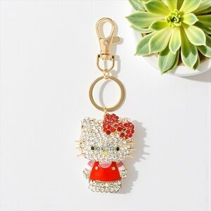 HELLO KITTY - NWT Bling Keychain , bag charm